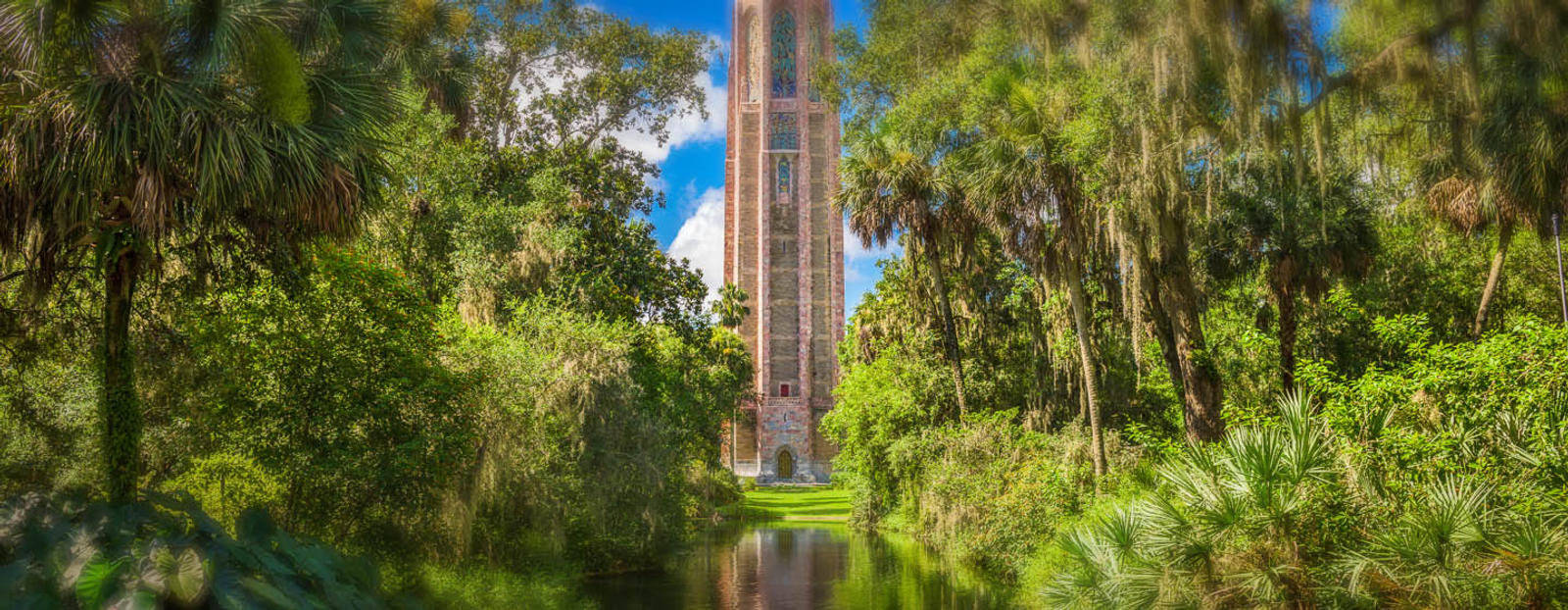 Tall tower building with trees in Lakeland, Florida