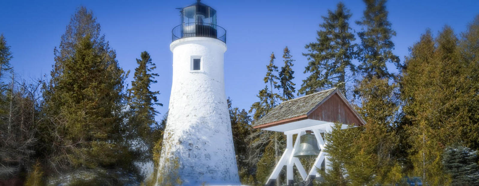 Tower and bell in Alpena, Michigan