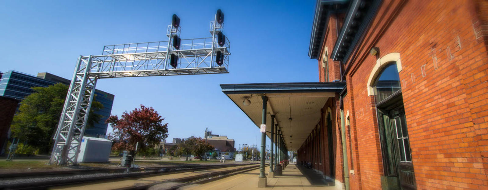 Train station in Jackson, Michigan