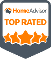 Home Advisor Top Rated badge with stars
