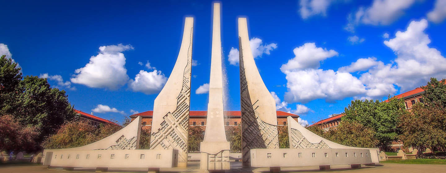 Modern Abstract monument in Lafayette, Indiana