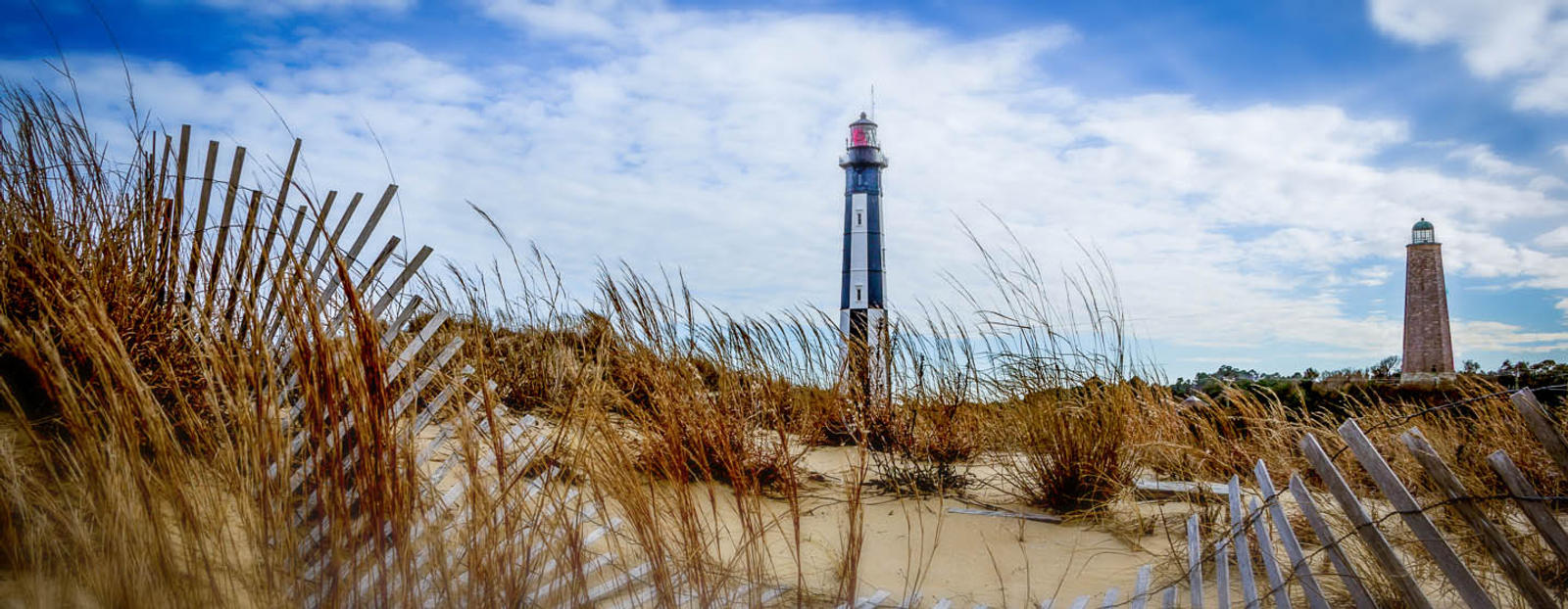Lighthouse on the beach in Virginia Beach