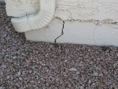 Crack slab foundation