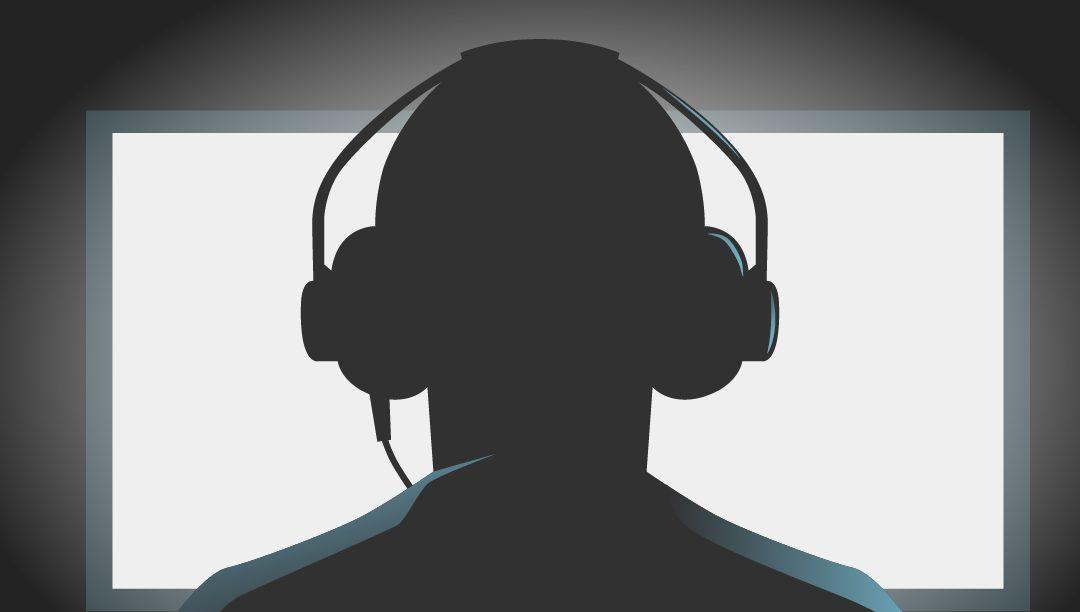 Video Gamer shadow image