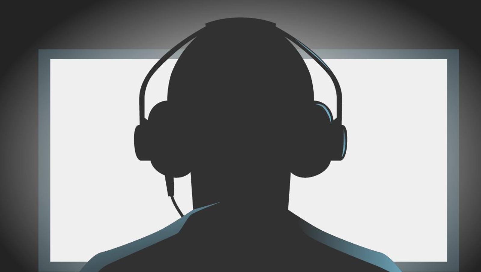 Video Gamer shadow image