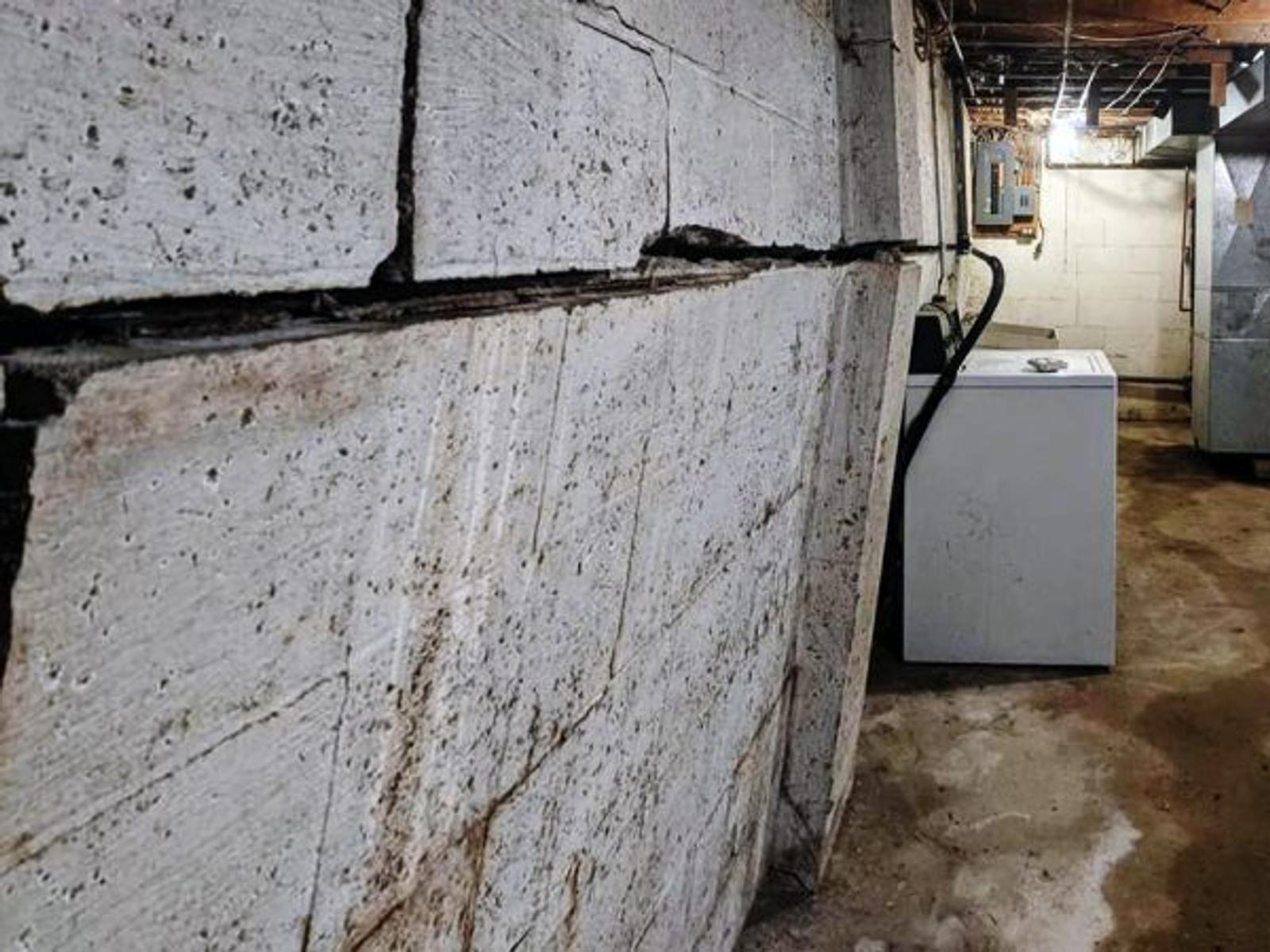 Extremely bowed basement wall