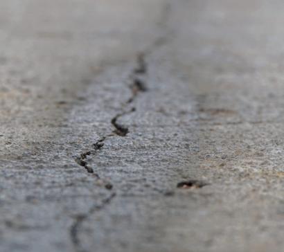 cracked concrete