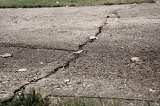 Crack in driveway