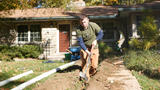 Exterior drainage being installed