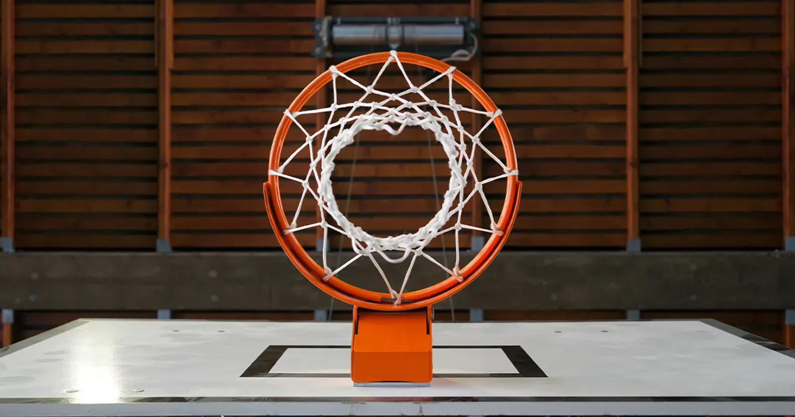 Basketball hoop.