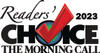 Readers' Choice 2023 The Morning Call" text with a red checkmark on the word "Choice.