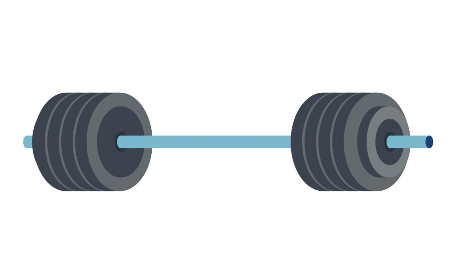 Graphic weights for basement into home gym