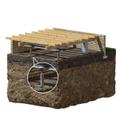 Intellijack crawl space supports 3D illustration.