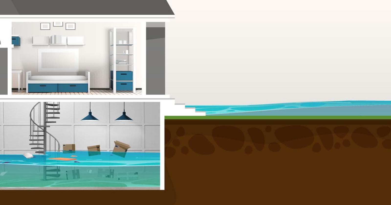 home damage by floodwater levels illustrated featured image