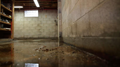 water on basement floor