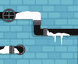 Illustration of frozen pipes.