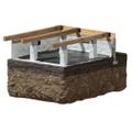Crawl space repair drainage matting solution diagram