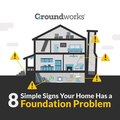 8 Signs your home has foundation problem illustration