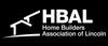 Logo of Home Builders Association of Lincoln with a stylized house design.