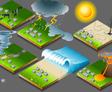 Natural disaster examples illustration.