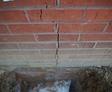 Vertical crack in exterior foundation wall