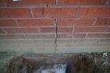 Vertical crack in exterior foundation wall