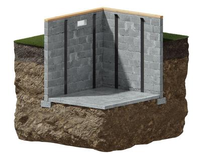 Carbon Fiber Wall Repair - 3D cutout illustration