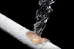 Frozen and busted pipes.