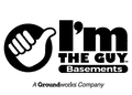 Logo with a thumbs up and text: "I'm the Guy Basements, A Groundworks Company.