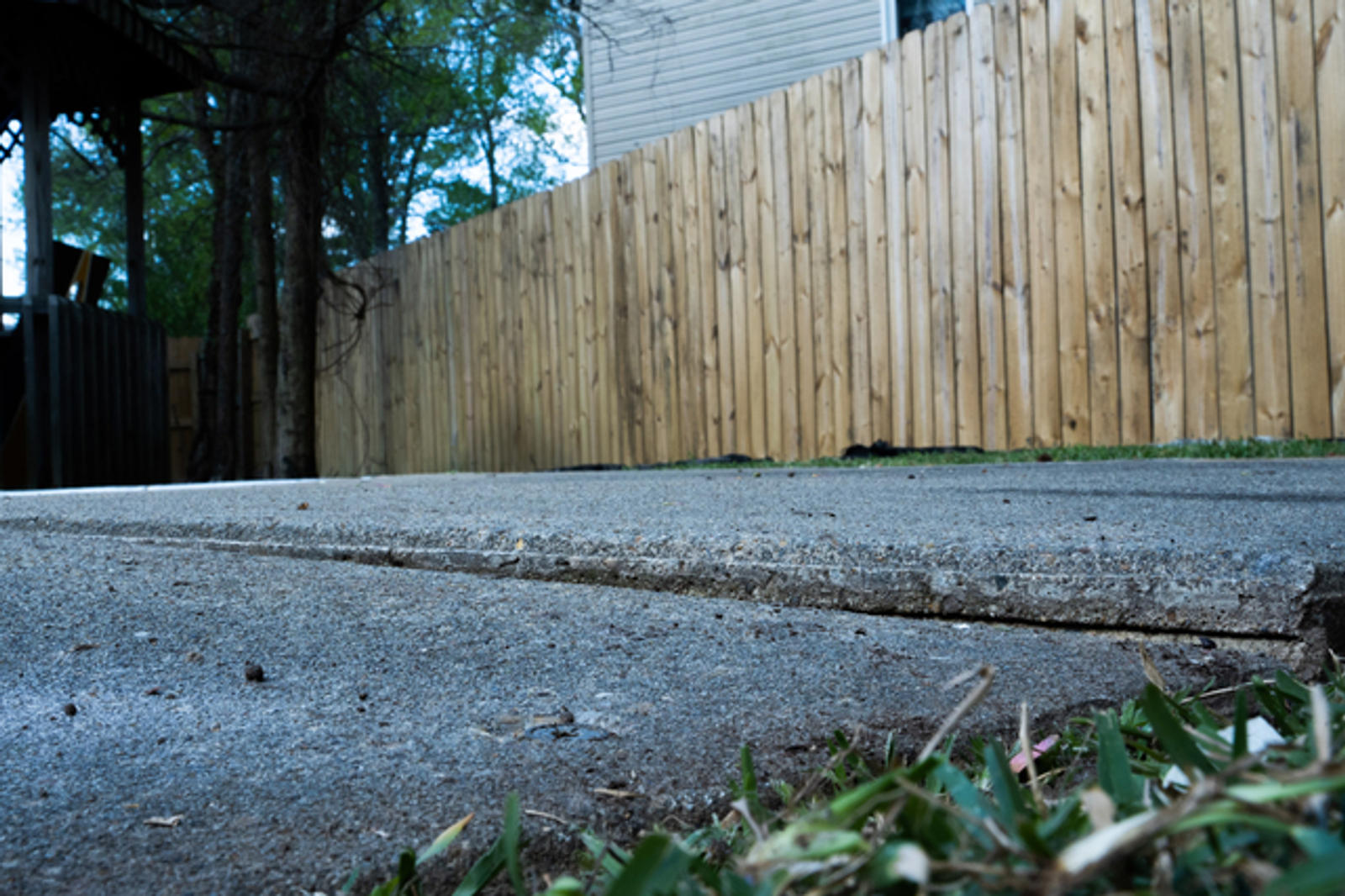 Uneven sidewalk