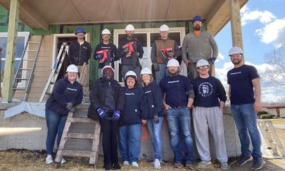 Groundwork's staff outside of project site