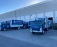 GMB trucks at the warehouse.
