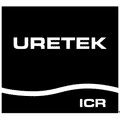 Uretek ICR logo in black and white.