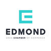 Logo of Edmond Area Chamber of Commerce with a teal 'E' above the text.