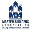 Logo of Master Builders Association of King and Snohomish Counties, featuring stylized houses and "MBA" initials.