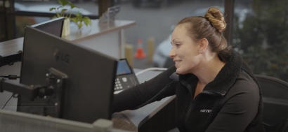 Matvey employee on the phone
