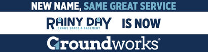 Rainy Day Crawl Space & Basement is now Groundworks, serving Northwest Washington. New name, same great service.
