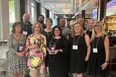 employees at CASA Toast 2024 fundraiser