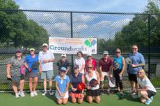 Groundworks Philadelphia staff at Pickleball tournament