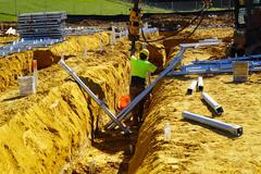 helical pier installation