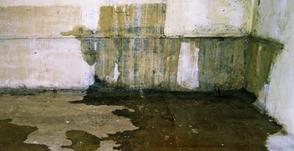 leaking basement wall