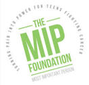 Logo of "The MIP Foundation" with the slogan "Turning pain into power for teens fighting cancer.