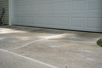 finished leveled driveway