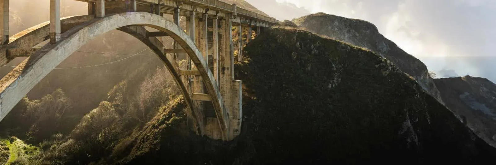 Big Sur Bridge in Sunset