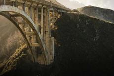Big Sur Bridge in Sunset