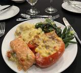 plate of food at the Black Cat Ball