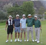 Groundworks Grand Junction employees standing in a group on a tee box.