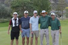 Groundworks Grand Junction employees standing in a group on a tee box.