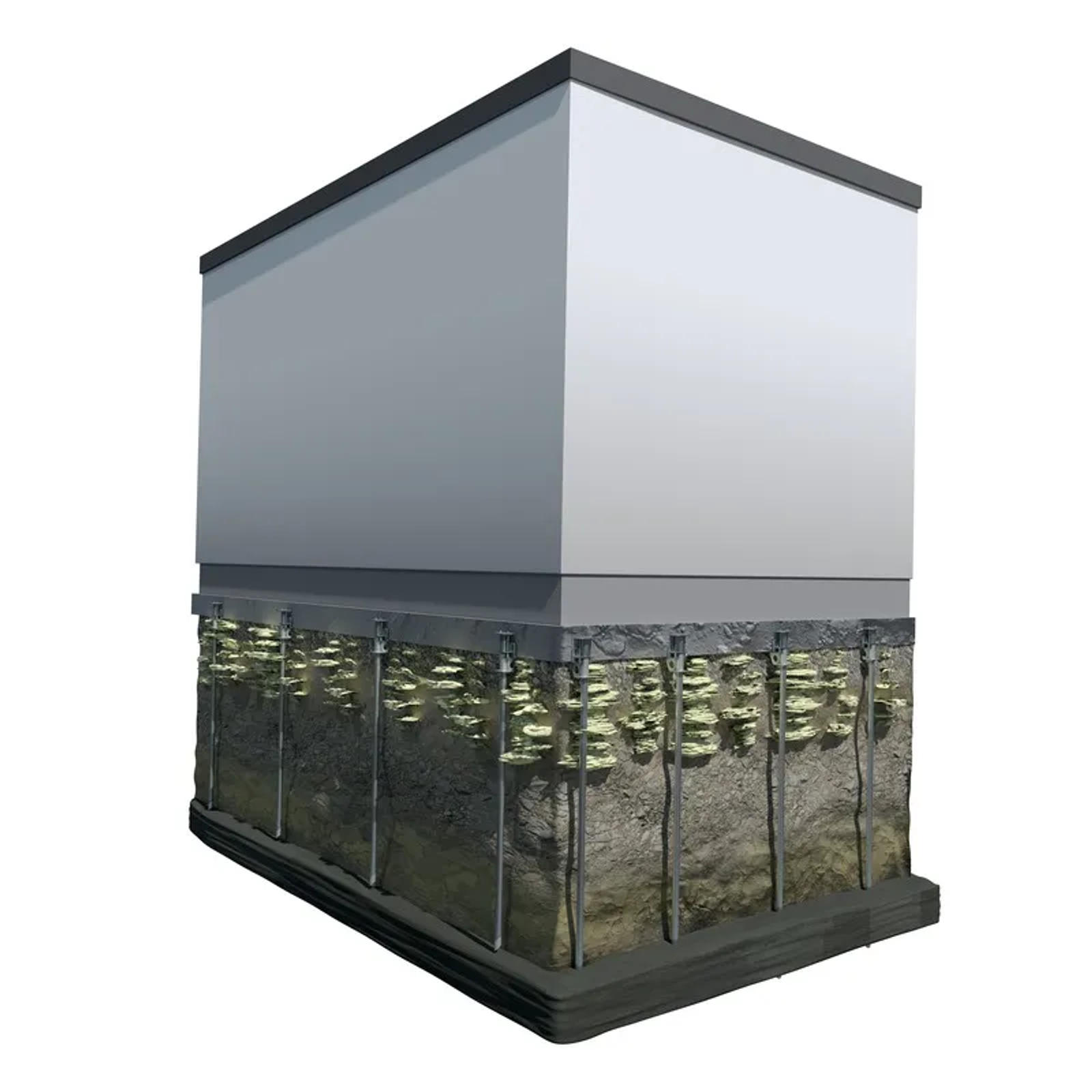 Tilt-up Building Stabilization 3D image