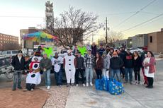 group of Groundwork employees getting ready for a parade in Grand Junction